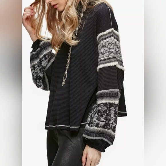 Free People Sweaters - Free People Northern Lights Oversized Sweatshirt Women's Size M